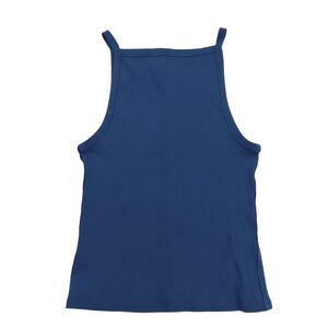 We The Free Mia Tank Top Womens Small Navy Ribbed Stretch Lightweight Soft